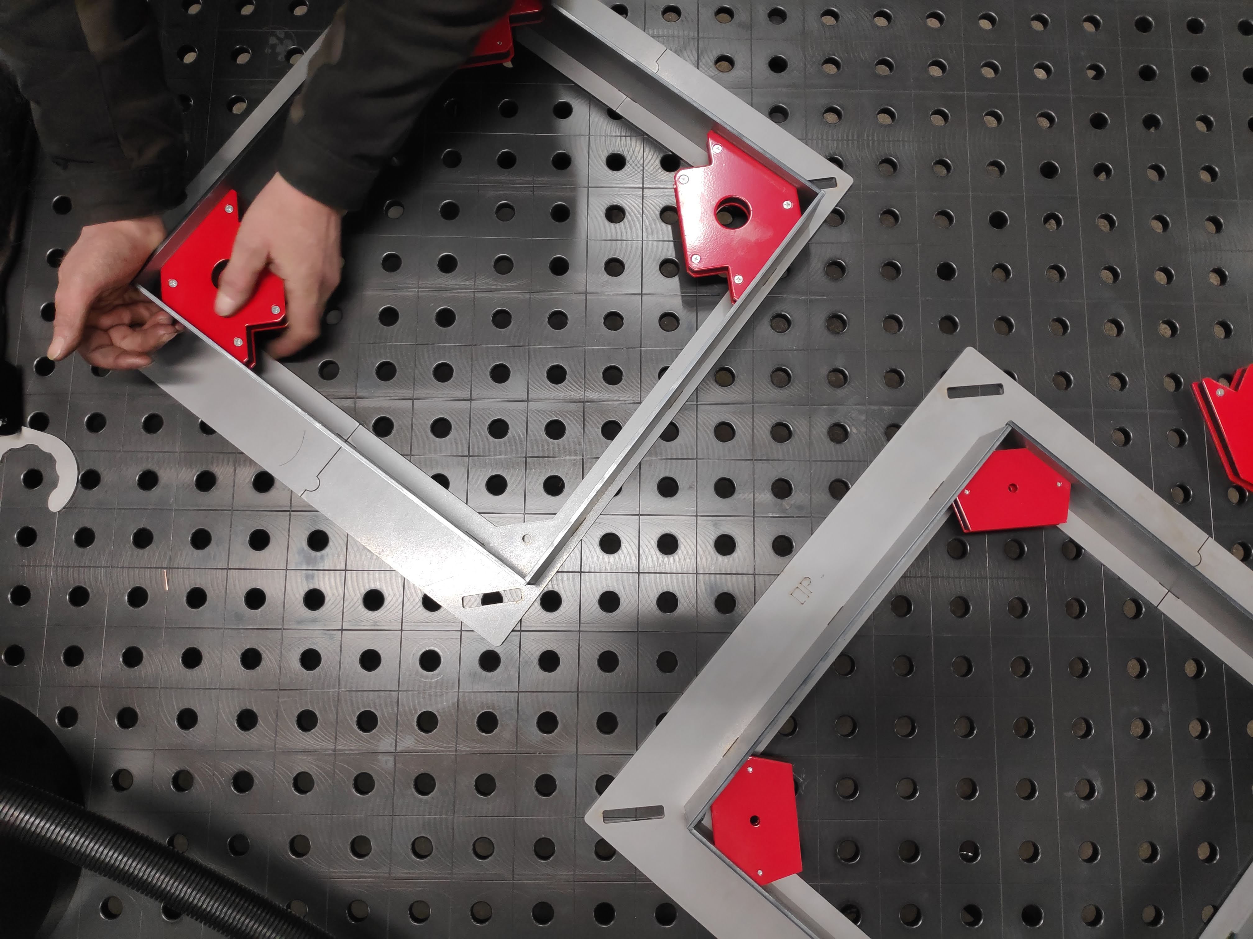 Welding items on  RBCobot welding table at Flexi Metal 